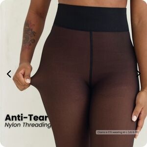 Fleecie Winter Tights In Cocoa